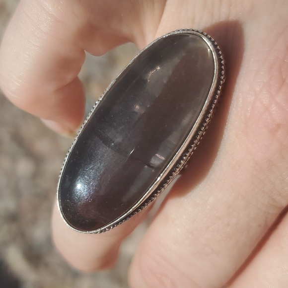 New Oversized Fluorite 925 Silver Ring. - Picture 4 of 12